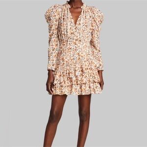ULLA JOHNSON Marielle Mini Dress Floral Sz 14